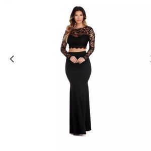 Two Piece Prom Dress